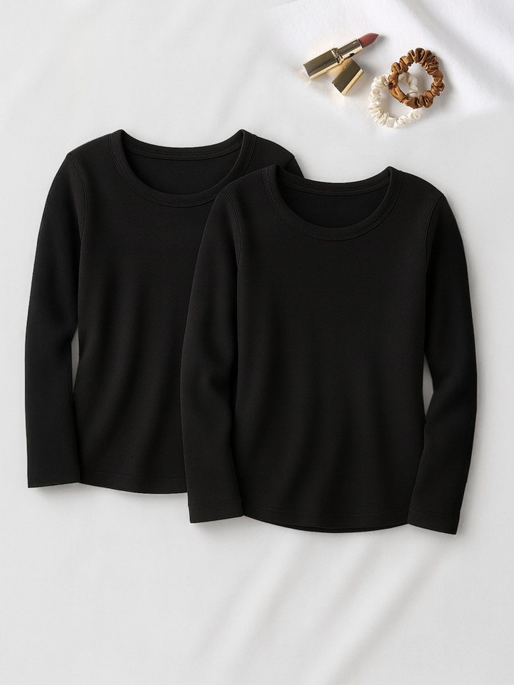 Envie de Fraise Umstandsshirt gerippte T-Shirts für die Schwangerschaft 2er-Pack von Envie de Fraise