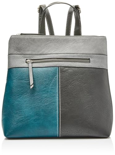 Envy Damen Bessie Teal Grey Rucksack, Blaugrün von Envy