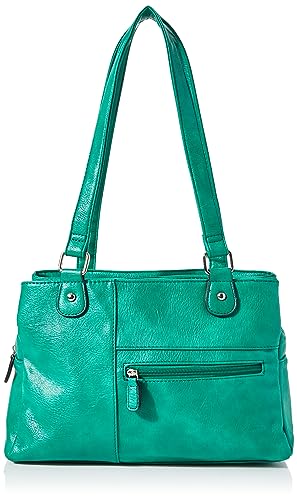 Envy Damen Evie Uni Grün Schultertasche von Envy