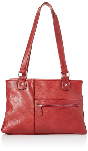 Envy Damen Evie Uni Schultertasche, Farbe: Rot von Envy