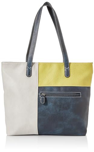 Envy Damen Kylie Navy Lime Schultertasche, Marineblau von Envy