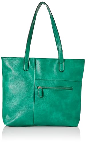 Envy Damen Kylie Uni Grün Schultertasche von Envy