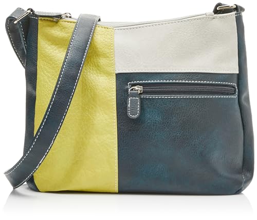 Envy Damen Lisa Navy Lime Schultertasche, Marineblau von Envy