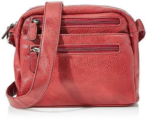 Envy Damen Suzie Uni Schultertasche, Farbe: Rot von Envy