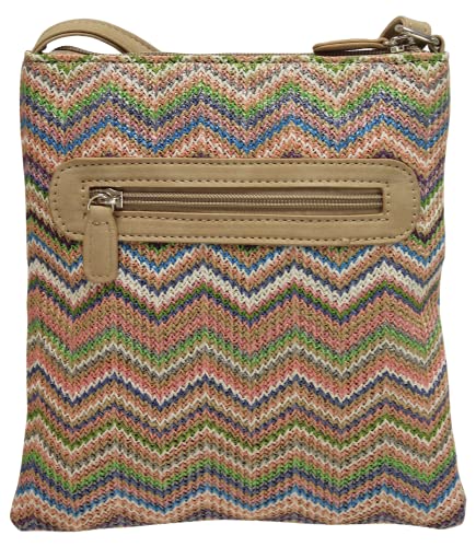 Envy Damen Rosengrün, Mehrfarbig Crossbody, Grün Multi von Envy