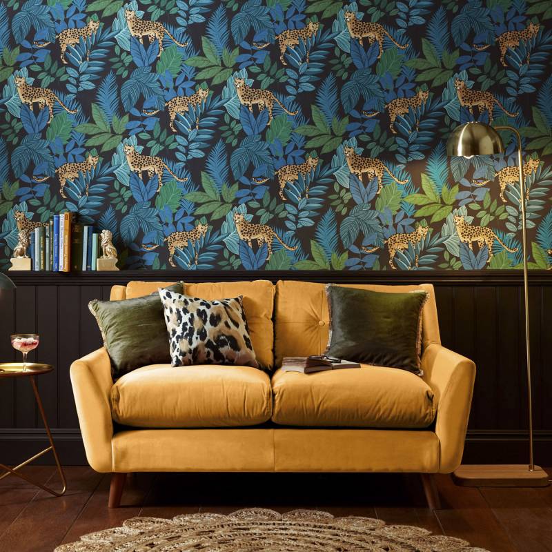 Envy Vliestapete "Cheetin Night and Day" gemustert glatt gemustert, FSC zertifiziert, mit lebhaftem Druck, 10 Meter Länge von Envy