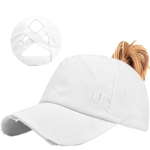 Enwokran Baseballkappe Herren Quirky Bizarre Stickerei Hüte Unisex Hip Hop Trucker Caps Verstellbare Netzrückseite UV-Schutz Sport Reisen Draußen Sonnenschutz Hüte Baseball Cap (Weiß) von Enwokran