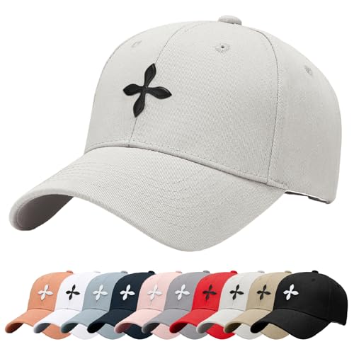 Enwokran Baseballkappe Unisex Einstellbare Freizeit Mütze Stickerei Trucker Hut Verstellbare Sonnenhut Sport Reisen Draußen Sonnenschutz Hüte Baseball Cap Baseballmütze (A_Beige) von Enwokran