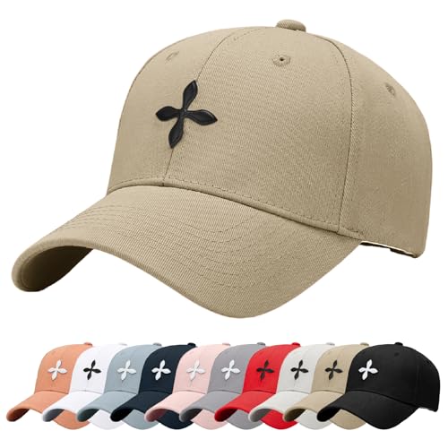 Enwokran Baseballkappe Unisex Einstellbare Freizeit Mütze Stickerei Trucker Hut Verstellbare Sonnenhut Sport Reisen Draußen Sonnenschutz Hüte Baseball Cap Baseballmütze (A_Khaki) von Enwokran