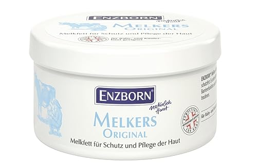 ENZBORN® MELKERS ORIGINAL Melkfett | Auch für raue Hände | Intensive Feuchtigkeitspflege | Mit echter Kuhmilch | Wertvolle Nährstoffe | 2 x 250 ml von Enzborn