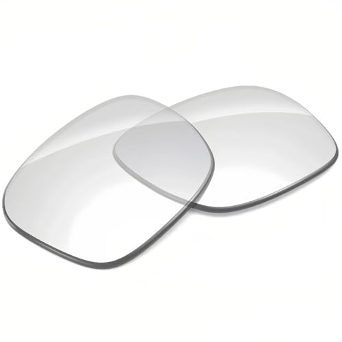 Ersatzgläser für Ray-Ban Meta RW4006 RW4008 50 mm 53 mm Smart-Brillen Transition-Gläser (Klar, Millimeter, 50mm für RW4006) von Enzemit
