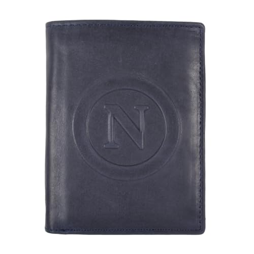 Enzo Castellano SSC NAPOLI Geldbörse Tascone 100% Leder 123212, blau, Standard, Zeitgenössisch von Enzo Castellano SSC NAPOLI