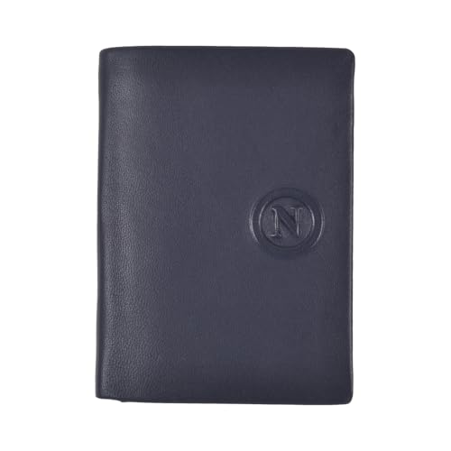 Enzo Castellano SSC NAPOLI Geldbörse Tascone 100% Leder 123217, blau, Standard, Zeitgenössisch von Enzo Castellano SSC NAPOLI