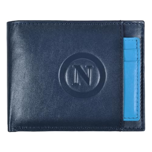 Enzo Castellano SSC NAPOLI Geldbörse aus Leder, offizielles Produkt, blau, Standard, 123225 SSCN von Enzo Castellano SSC NAPOLI