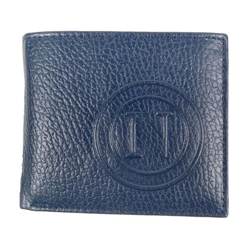 Enzo Castellano SSC NAPOLI Slim Geldbörse 100% Leder 123607, blau, Standard, Zeitgenössisch von Enzo Castellano SSC NAPOLI