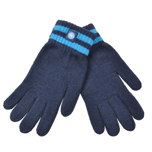 Enzo Castellano SSC NAPOLI Unisex 121473 Handschuh, Navy Blau-Hellblau, One Size von Enzo Castellano SSC NAPOLI
