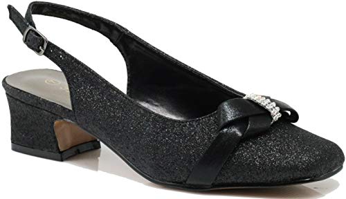 Enzo Romeo Antica02 Damen-Sandalen, breite Riemen, niedriger Absatz, Schwarz (Schwarz (Jz1)), 38 EU von Enzo Romeo