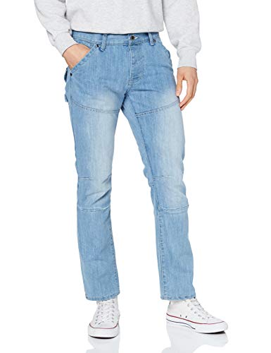 Enzo Herren EZ243 Straight Jeans, Blau (Bleachwash Bleachwash), 44 von ENZO ANGIOLINI