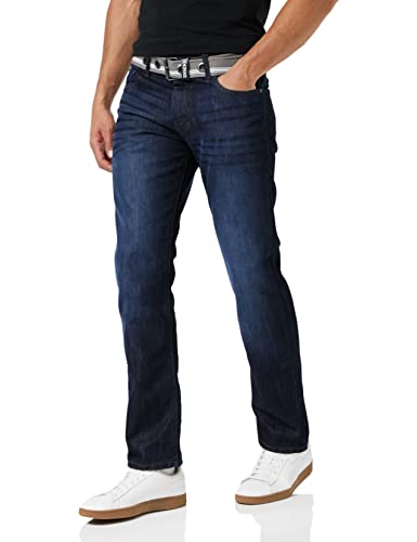 Enzo Herren EZ324 Straight Jeans, Blue (Darkwash), W28/L32 (Size:28 R) von Enzo