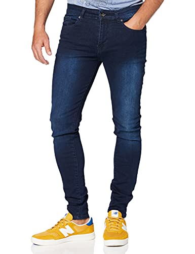 Enzo Herren EZ326 Jeans, Blau, Darkwash, 38R von Enzo