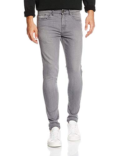 Enzo Herren EZ326 Jeans, Grau, Grau, 48S EU ( 38S UK/US ) von Enzo