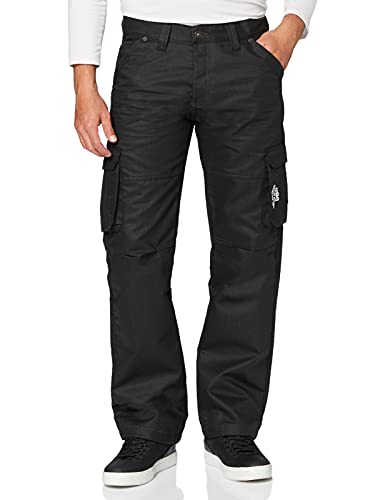 Enzo Herren Ez08 Blk Loose Fit Jeans, Schwarz (Black Black Coated), 36W / 30L von Enzo