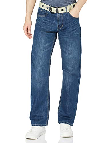 Ze ENZO Herren Ez15 Midwash Jeans, 40W / 32L (Herstellergröße: 40R) von Ze ENZO