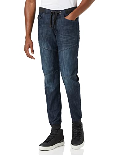 Enzo Herren Ez377 Tapered Fit Jeans, Blau (Dark Stonewash Dark Stonewash), W32/L32 (Herstellergröße: 32R) von Enzo