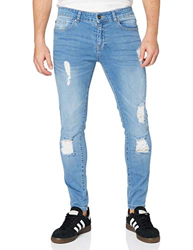 Enzo Herren Ez383 Skinny Jeans, Blau (Light Stonewash Light Stonewash), W38/L34 (Herstellergröße: 38L) von Enzo
