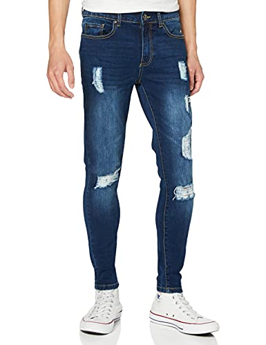 Enzo Herren Ez383 Skinny Jeans, Blau (Mid Stonewash Mid Stonewash), W28/L32 (Herstellergröße: 28R) von Enzo