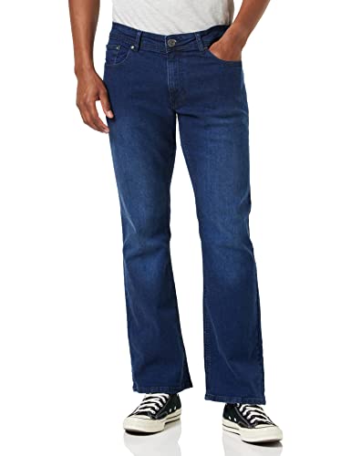 Enzo Herren Ez401 Bootcut Jeans, Blau (Mid Stonewash MSW), 36W / 32L von Enzo