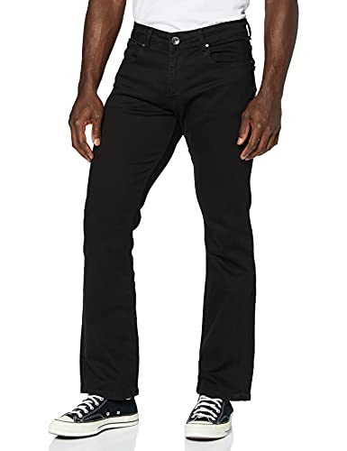 Enzo Herren Ez401 Bootcut Jeans, Schwarz (Black Blk), 28W / 30L von Enzo