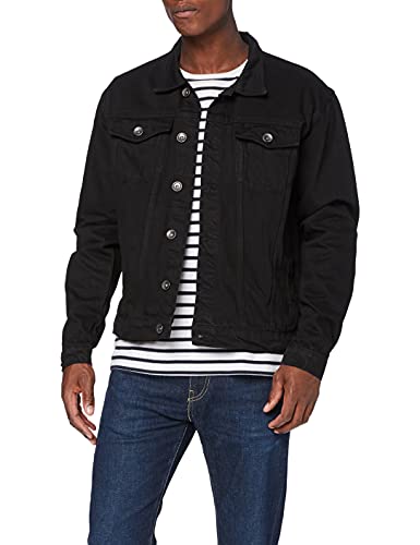 Enzo Herren Ezj391 Ven Jeansjacke, Schwarz, M von Enzo