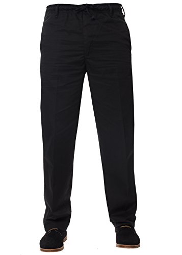 Enzo Herren KZ112 Hose, Schwarz (Schwarz Schwarz), 38W / 27L von Enzo
