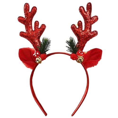 2STK Rentier Haarreif Weihnachten -23 * 10 * 1 Cm Rentier Haarreifen,Rentier Geweih Stirnband,Stirnband Mit Geweih,Weihnachtsstirnband Für Weihnachtsbedarf Und Urlaubspartys Themenveranstaltungen von Eoixuqba