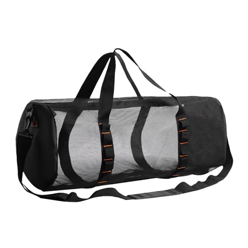 Eoixuqba Netz-Strandtasche, 58x27x27cm Faltbare Strandtasche Netz, Reisetasche Mit Net, Sporttasche Mesh, Sporttasche Aus Netzstoff, Tauchtasche Mesh, Sporttasches Für Ausrüstung von Eoixuqba