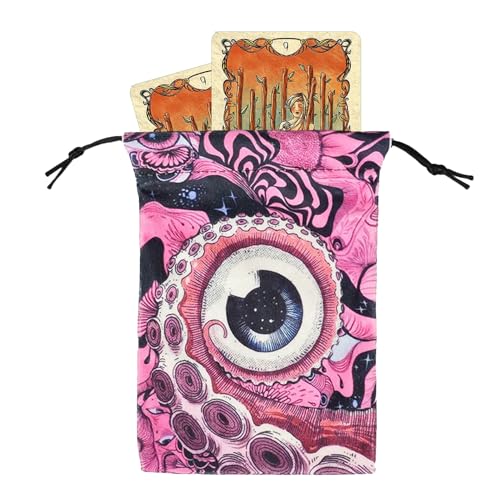Eojpdji Tarot Tasche | Tarotkarten Samt Aufbewahrungstasche | Schützende Umhüllung Organizer Für Wahrsagerei Zubehör | Für Würfel Kristall Rune Enthusiasten Anfänger Jugendliche Erwachsene Reise Party von Eojpdji