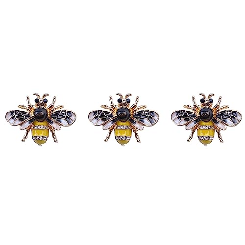Eoslcusmvl 3X Modische Crystal Brosche Pin Kostuem Abzeichen Schmuck Geschenk Mode Biene von Eoslcusmvl