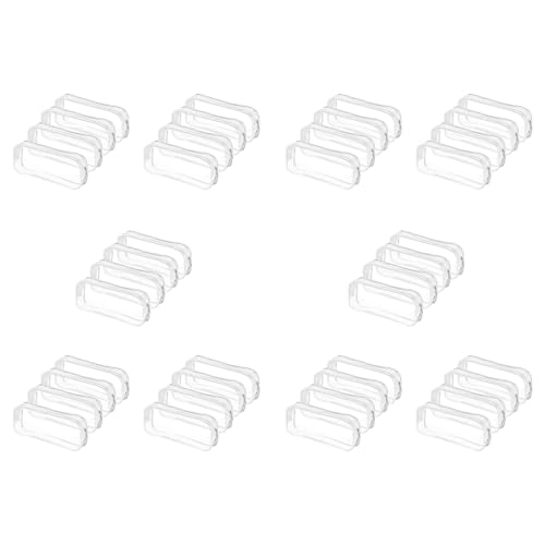 Eoslcusmvl 40 STK. Klarer FedermäPpchen GroßE KapazitäT Transparenter Stift Bleistiftbeutel PVC Pen Pencil Zipper Pouches von Eoslcusmvl