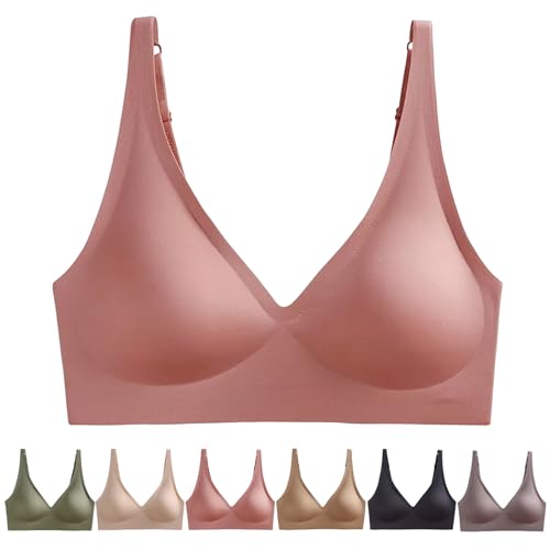 Eowduk Lavania - Nahtloser Premium Komfort BH, Seamless Bra Wireless Push Up (DE/NL/SE/PL, Alphanumerisch, L, Regular, Regular, Rosa) von Eowduk