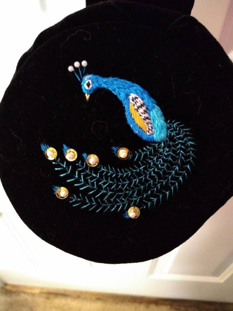 Peacock Runder Beutel von EowynsCloset