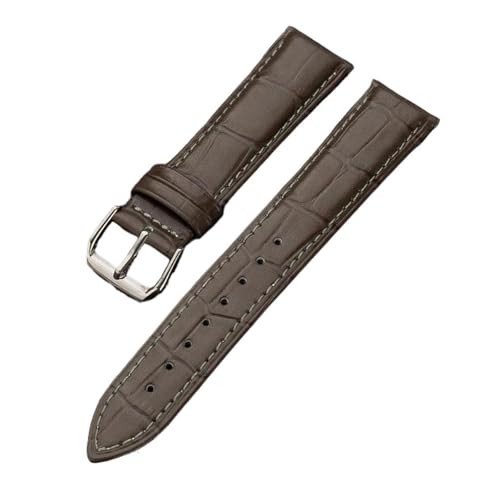 Eoyajsze 10–24mm Uhrenarmband aus echtem Leder mit Dornschließe, Grau, 16mm Eoyajsze 10–24mm Uhrenarmband aus echtem Leder mit Dornschließe, Grau, 16mm von Eoyajsze