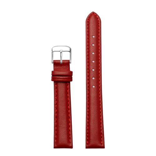 Eoyajsze 15mm – 22mm rotes Lederuhrenarmband für Damen, Farbe 10, 15mm Eoyajsze 15mm – 22mm rotes Lederuhrenarmband für Damen, Farbe 10, 15mm von Eoyajsze