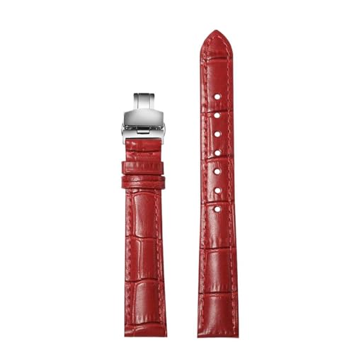 Eoyajsze 15mm – 22mm rotes Lederuhrenarmband für Damen, Farbe 19, 20mm Eoyajsze 15mm – 22mm rotes Lederuhrenarmband für Damen, Farbe 19, 20mm von Eoyajsze
