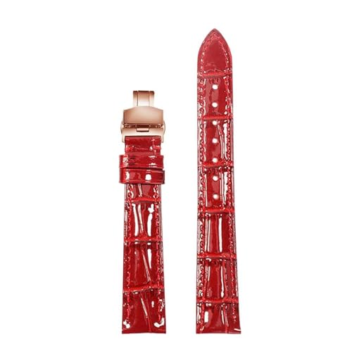 Eoyajsze 15mm – 22mm rotes Lederuhrenarmband für Damen, Farbe 36, 20mm Eoyajsze 15mm – 22mm rotes Lederuhrenarmband für Damen, Farbe 36, 20mm von Eoyajsze