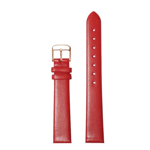 Eoyajsze 15mm – 22mm rotes Lederuhrenarmband für Damen, Farbe 6, 14mm Eoyajsze 15mm – 22mm rotes Lederuhrenarmband für Damen, Farbe 6, 14mm von Eoyajsze