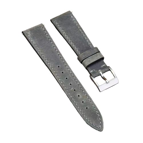 Eoyajsze 18mm – 22mm Leder-Uhrenarmband mit Schnellverschluss, Grau, 21mm Eoyajsze 18mm – 22mm Leder-Uhrenarmband mit Schnellverschluss, Grau, 21mm von Eoyajsze