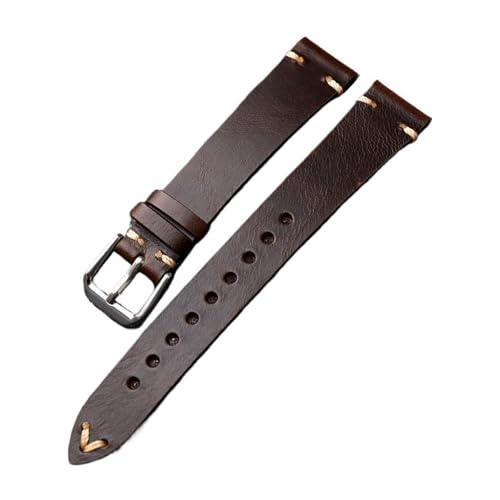 Eoyajsze Herren-Uhrenarmband aus Leder, Kaffee, 18 x 14mm Eoyajsze Herren-Uhrenarmband aus Leder, Kaffee, 18 x 14mm von Eoyajsze