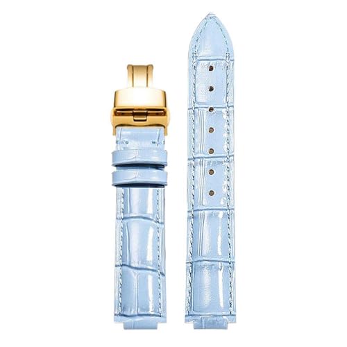 Eoyajsze Leder-Uhrenarmband 14 mm/16 mm/18 mm/20 mm/22 mm, 14 mm, Leder von Eoyajsze