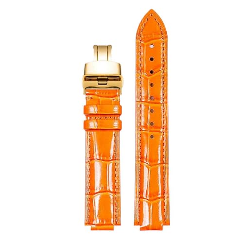 Eoyajsze Leder-Uhrenarmband 14 mm/16 mm/18 mm/20 mm/22 mm, 14 mm, Leder von Eoyajsze